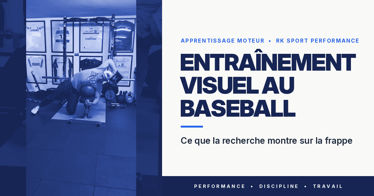 Entraînement visuel au baseball : ce que la recherche montre sur la frappe