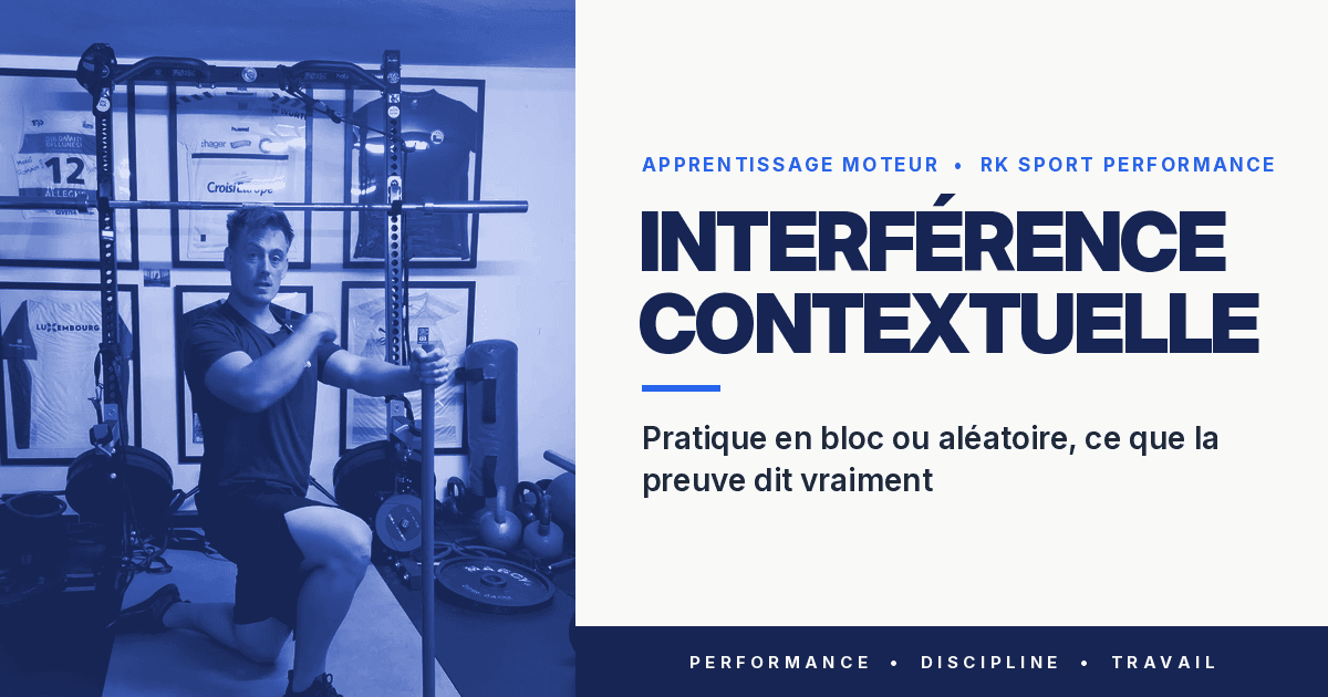 Interférence contextuelle : pratique en bloc ou aléatoire, ce que la preuve dit vraiment