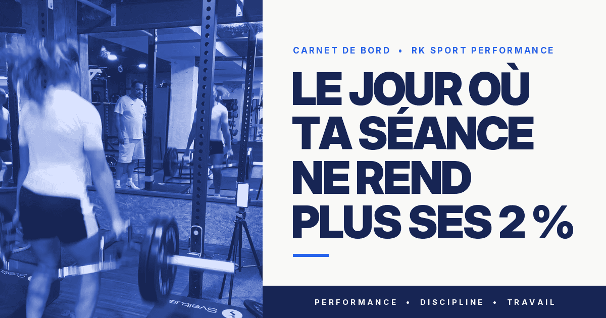 Le jour où ta séance ne rend plus ses 2 %