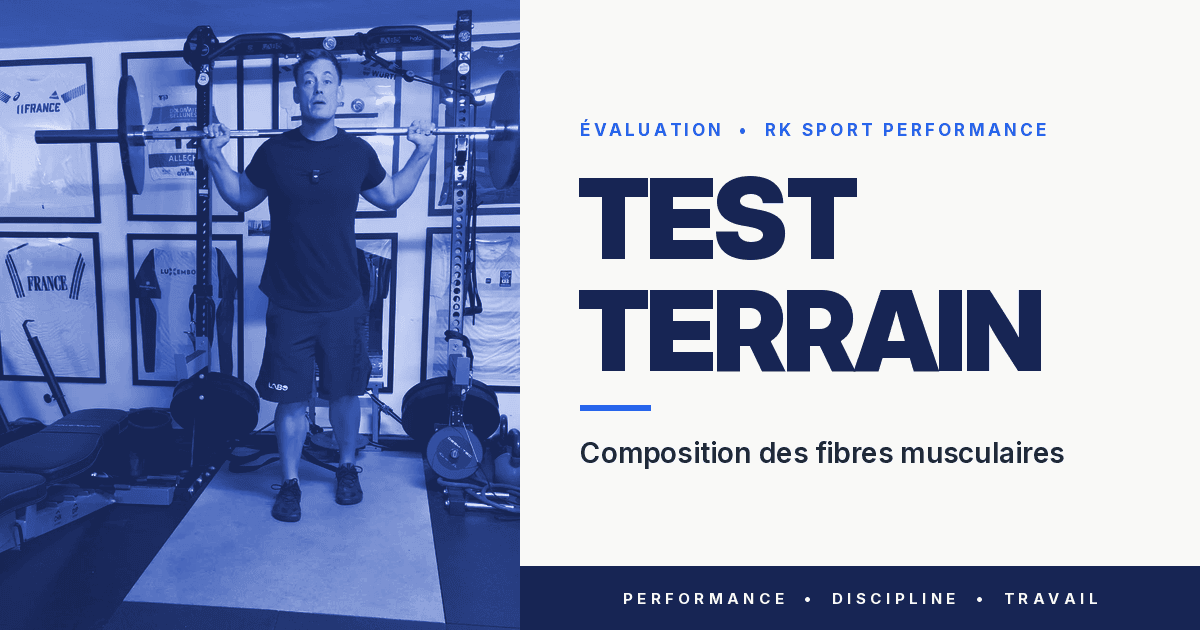 Test terrain de composition des fibres musculaires.